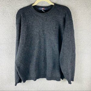 Mens North-winds Gray Lambs Wool Sweater Size XL